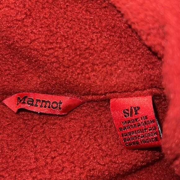 MARMOT Red Fleece Zip Jacket for Kids-S - Picture 7 of 10